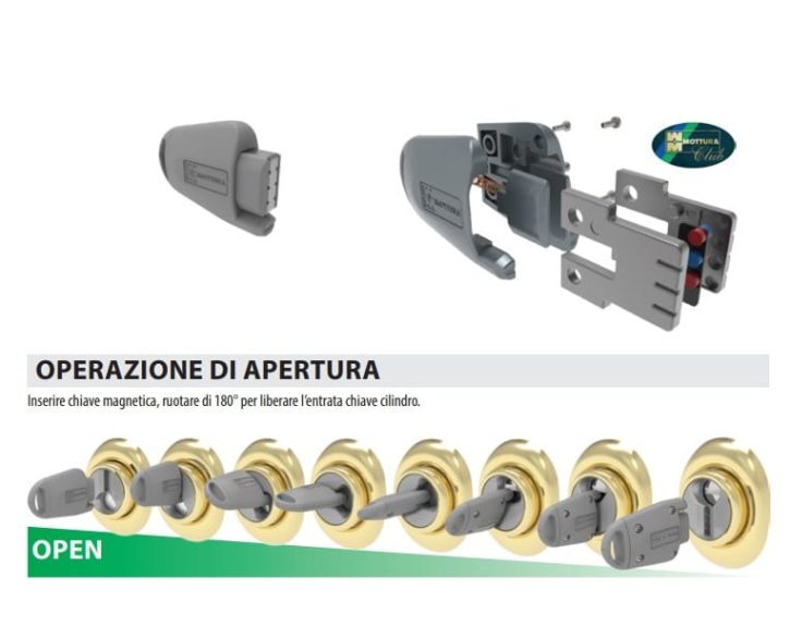 MOTTURA Defender Magnetico dodatkowy klucz